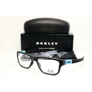 New Oakley Marshal MNP OX8091-0455 Black Rectangle Eyeglasses Clear Lenses 55mm